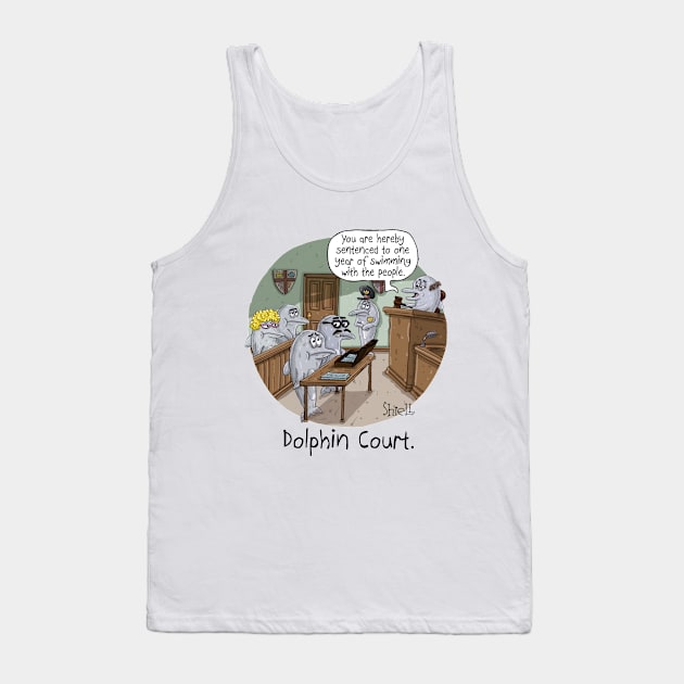 DOLPHIN COURT Tank Top by macccc8